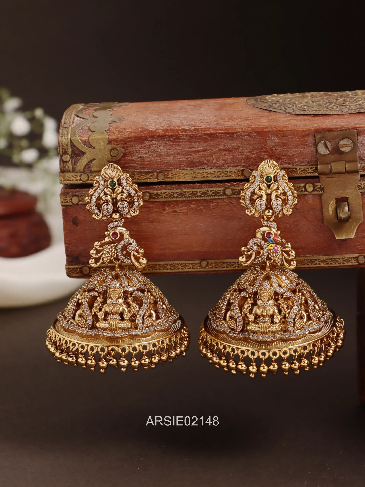 Peacock Design Big Jhumka