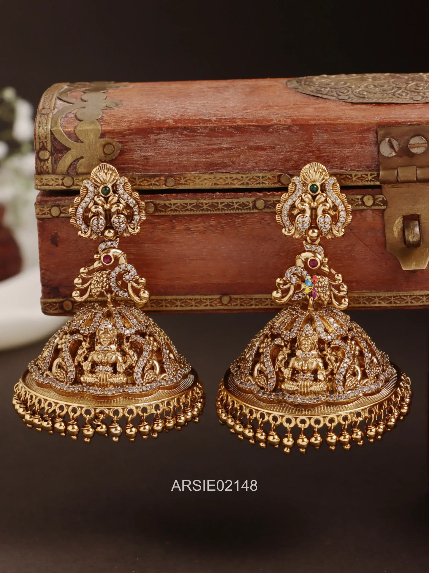 Peacock Design Big Jhumka