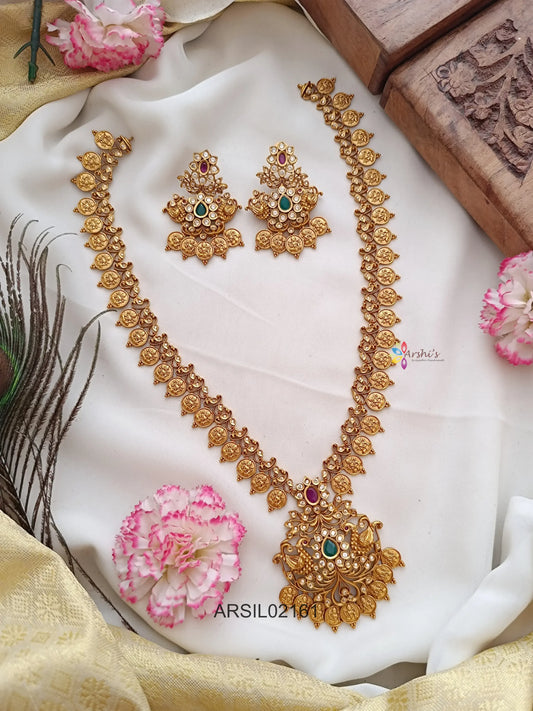 Laksmi Coin Stone Long Haram