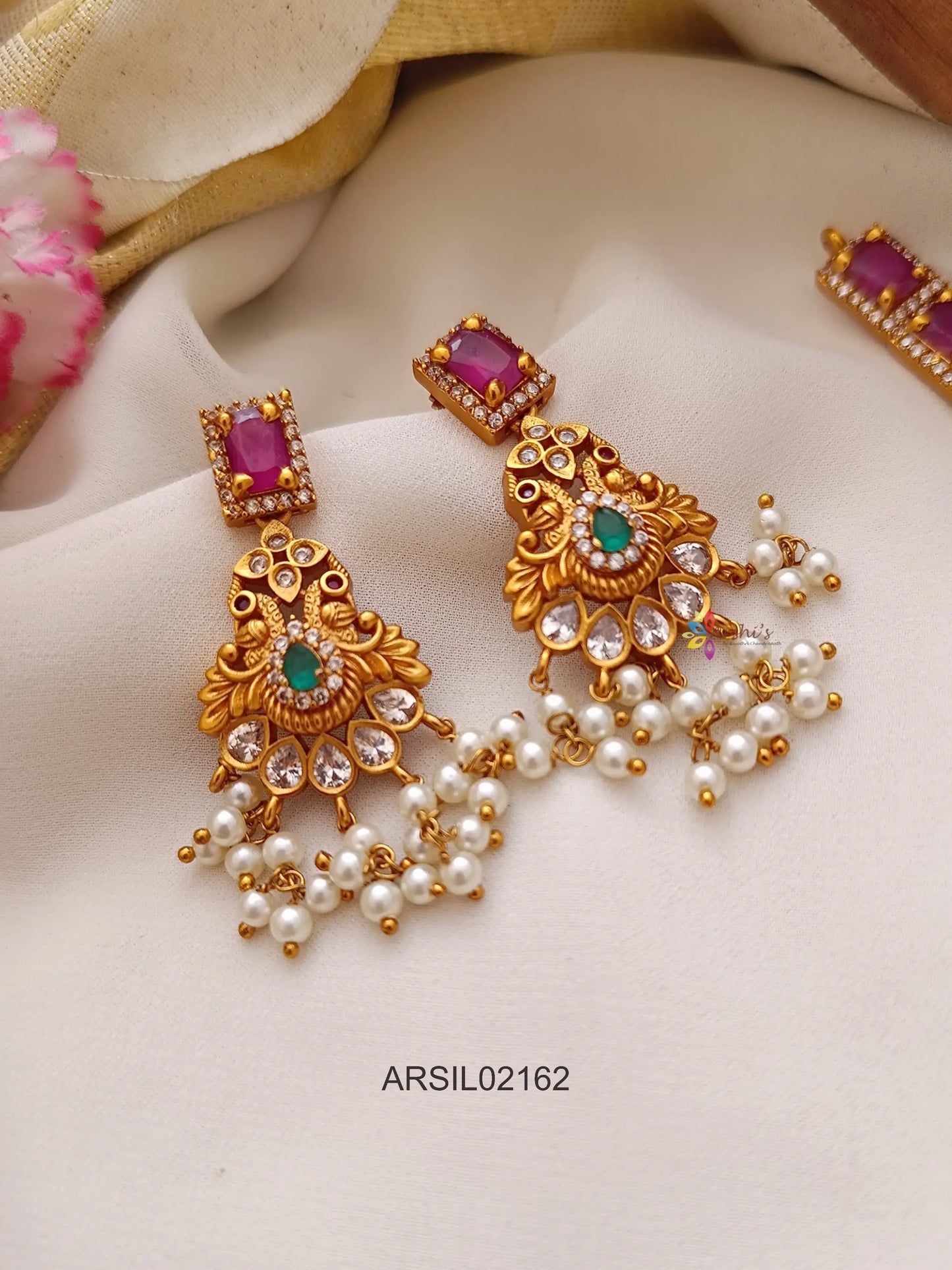 Ruby Stone Guttapusalu Long Haram