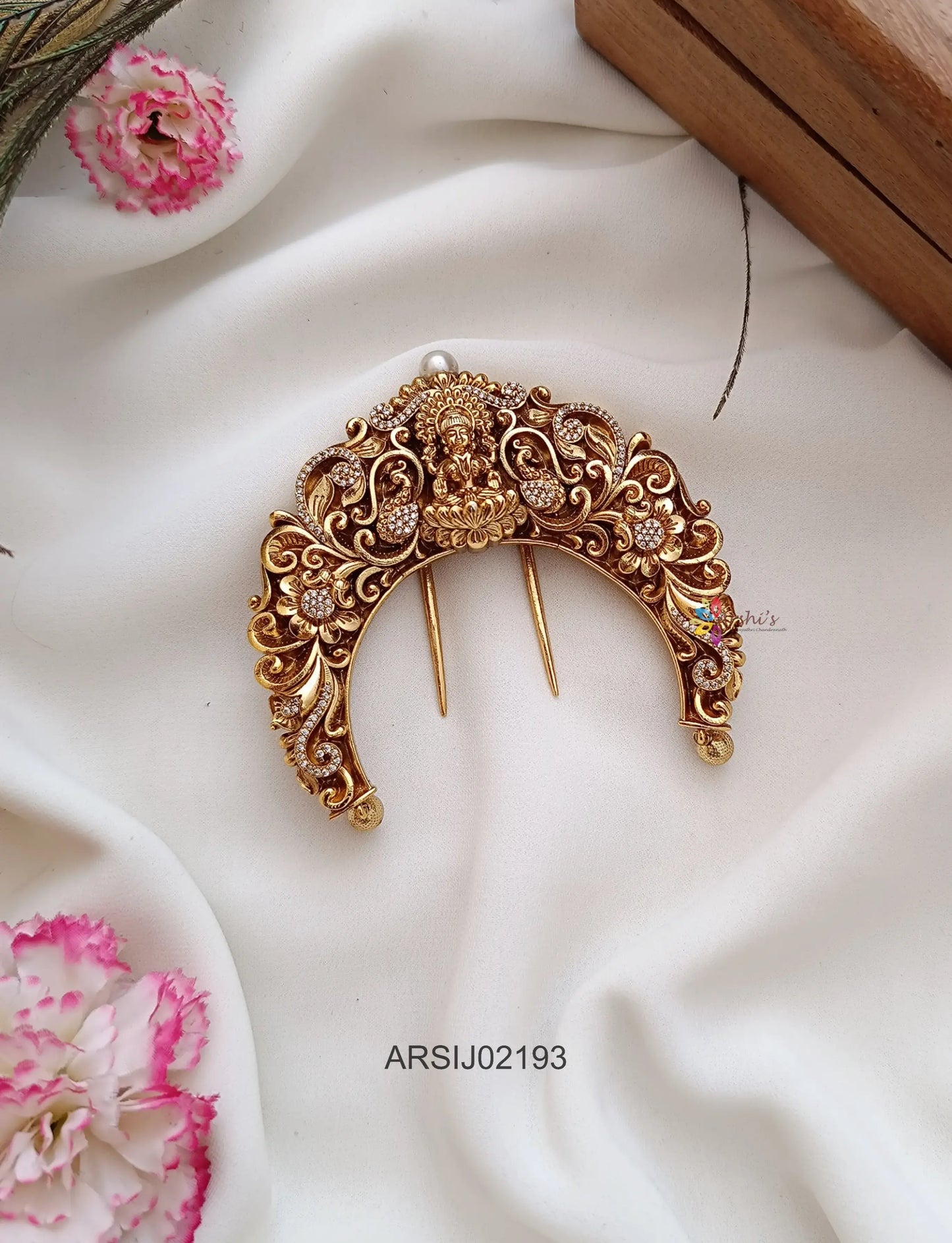 Bridal Temple Hair Brooch