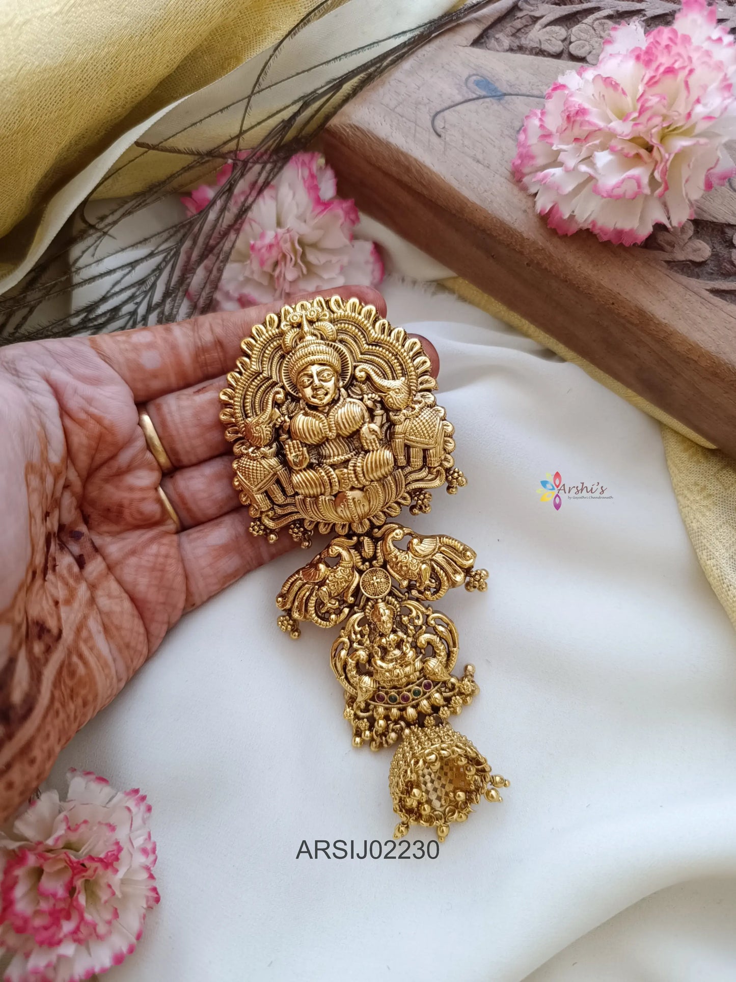 Antique Temple Design Hairbrooch