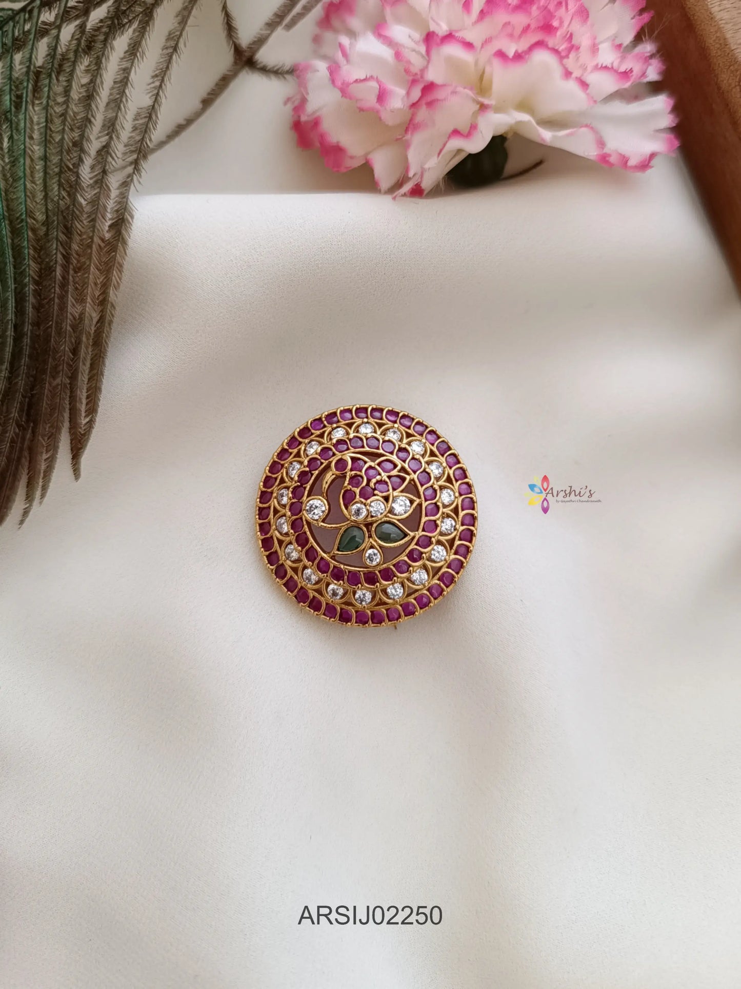 Kemp Stone Hairbrooch