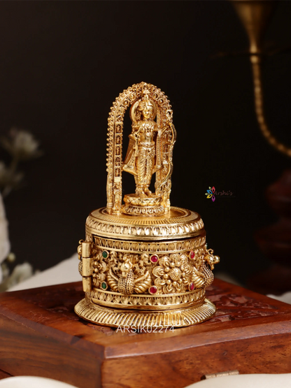 Antique Lord Rama Kumkum Box