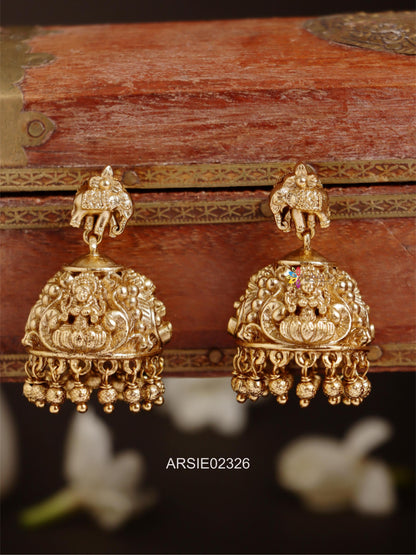 Elephant and Lakshmi Jhumka