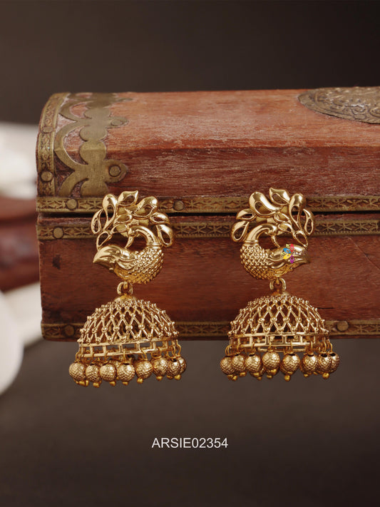 Peacock Plain Jhumka