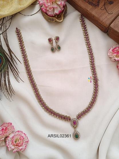 Simple Pink and White Stone Haram