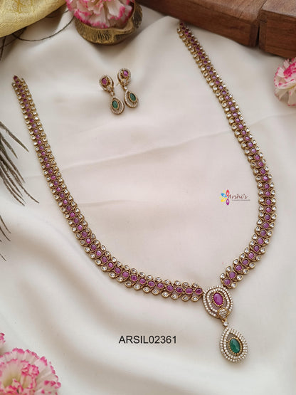 Simple Pink and White Stone Haram