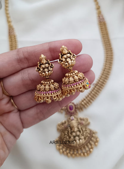 Antique Lakshmi Pendant Long Haram