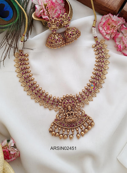 Kemp Stone Lakshmi Coin Necklace