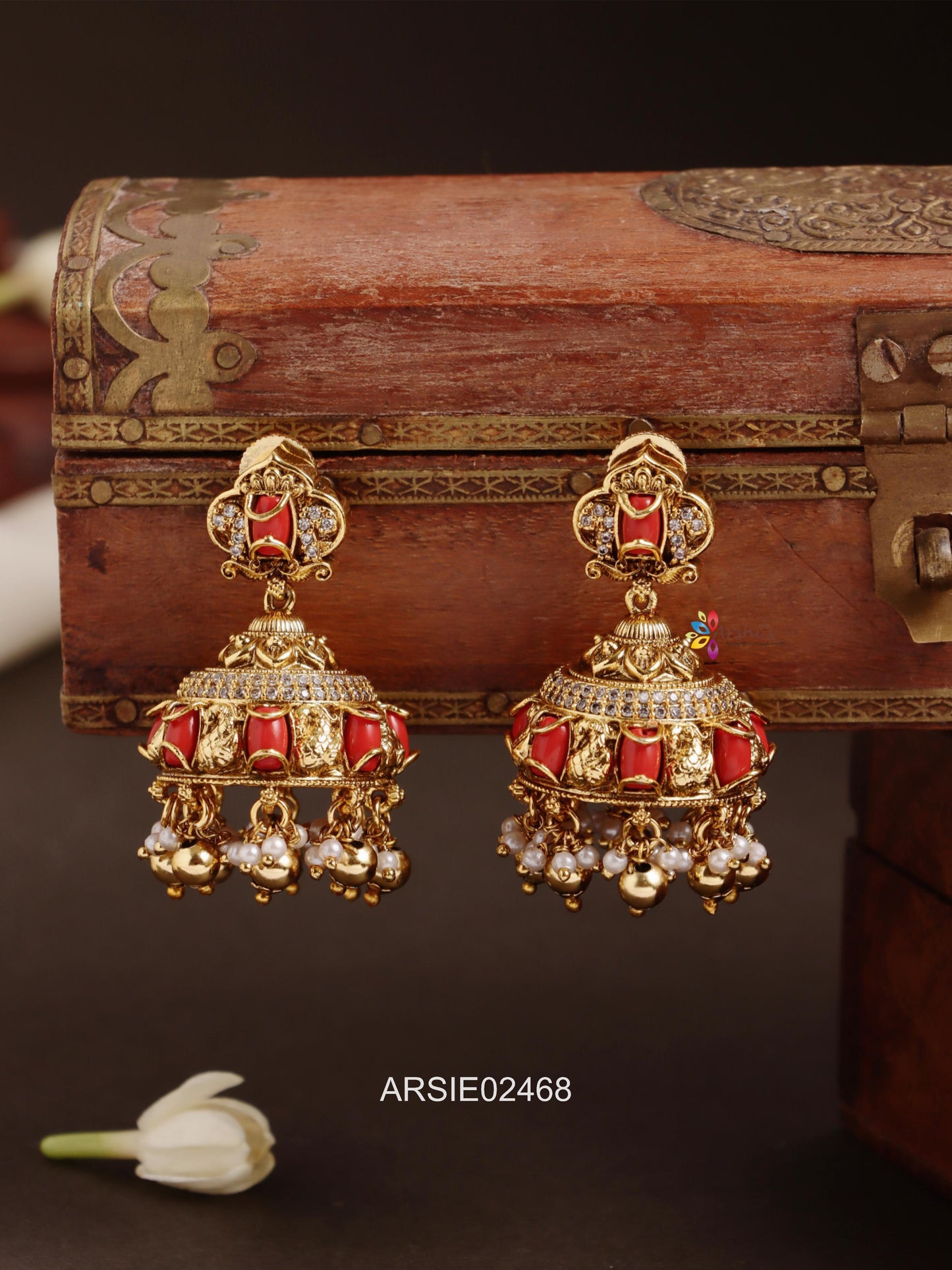 Antique Coral Earrings