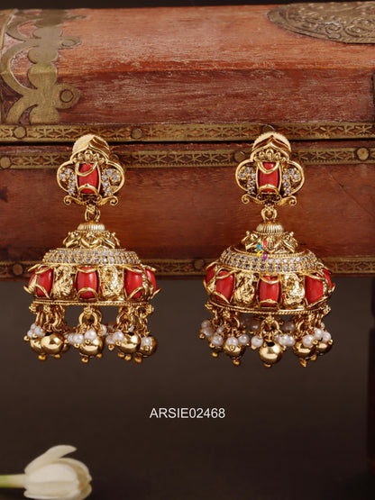 Antique Coral Earrings