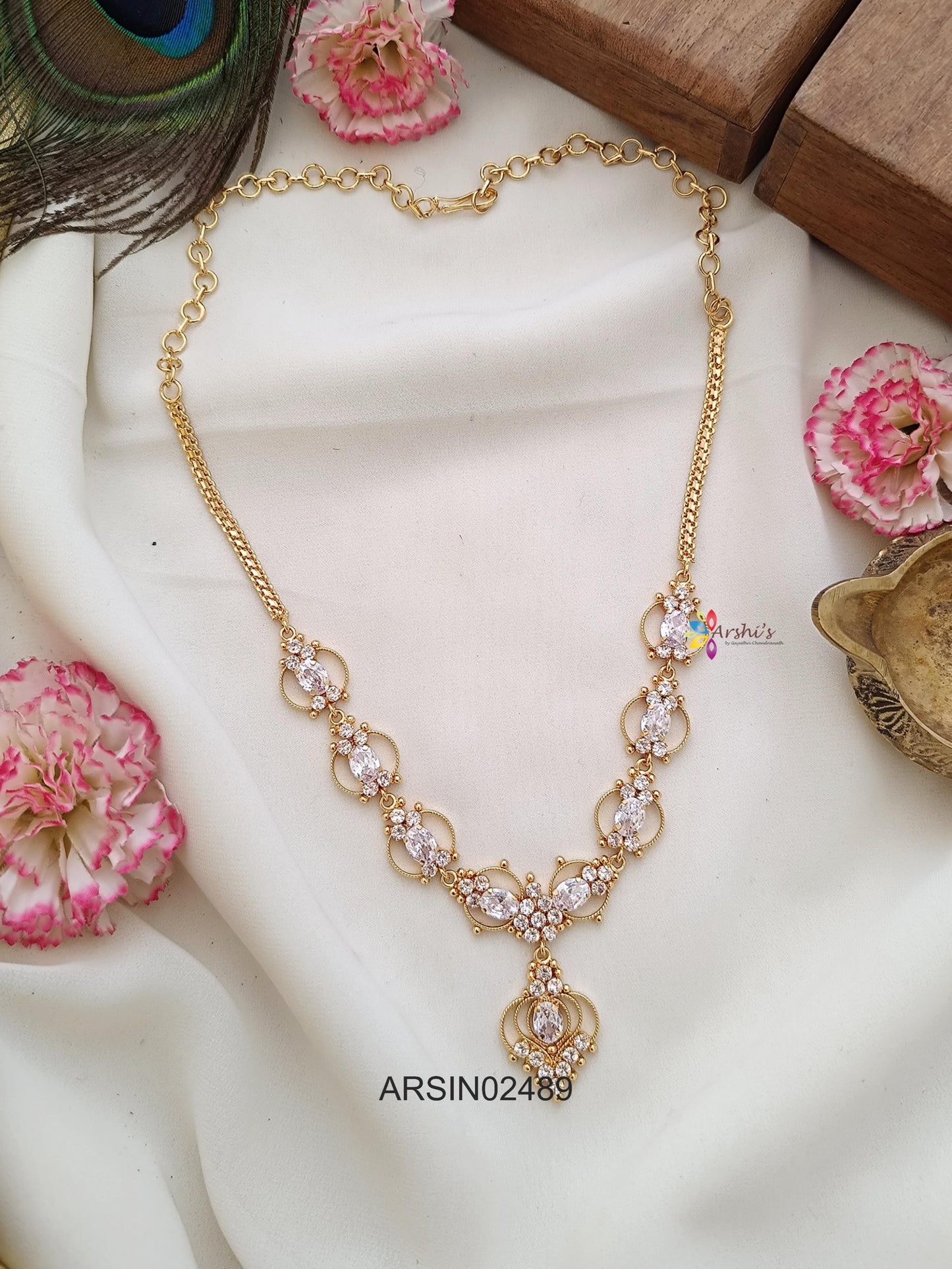 Simple White Stone Necklace