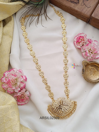 White Stone Lotus Pendant Haram