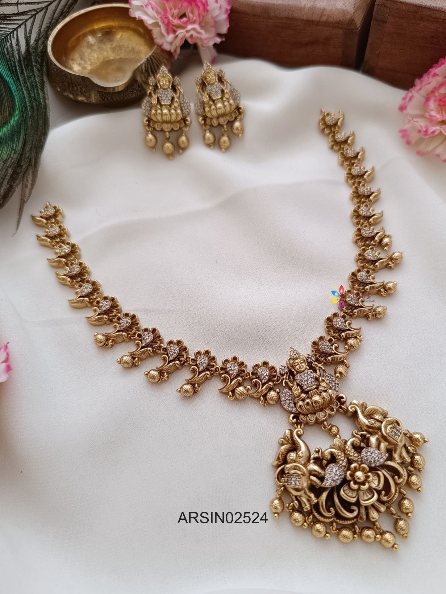 Antique Peacock Necklace