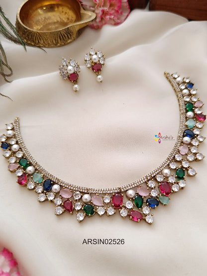 Multi Color Stone Necklace