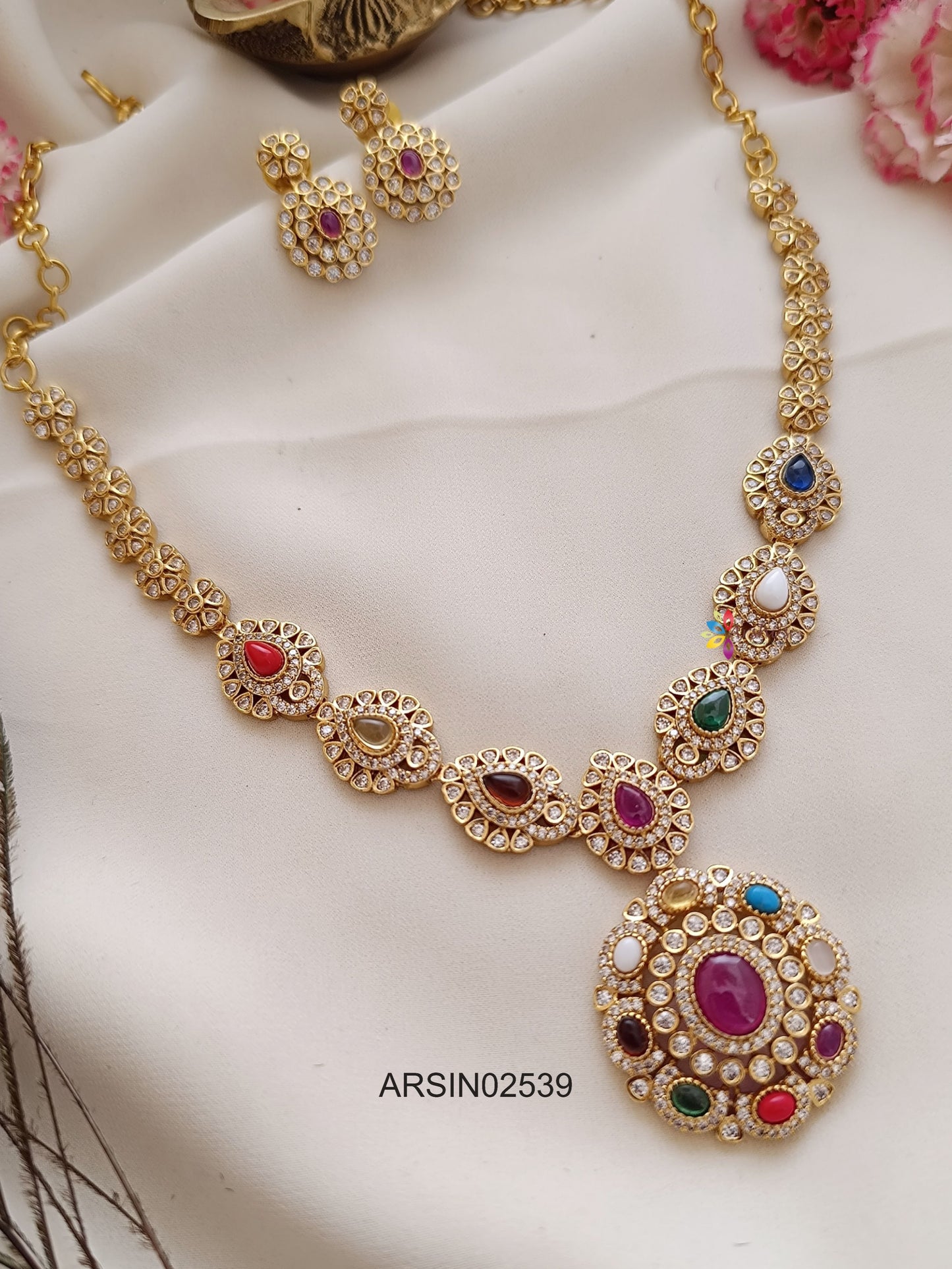 Navarathna Stone Necklace