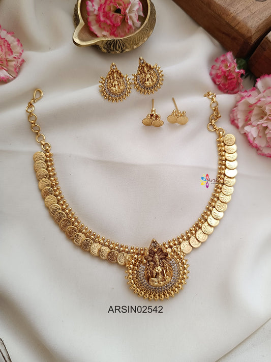 Lakshmi Coin with Pendant Necklace