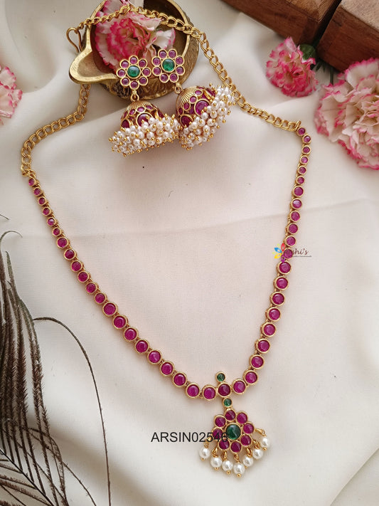 Simple Kemp Stone Necklace