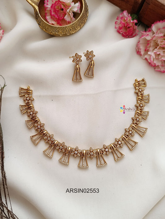 Classic White Stone Necklace