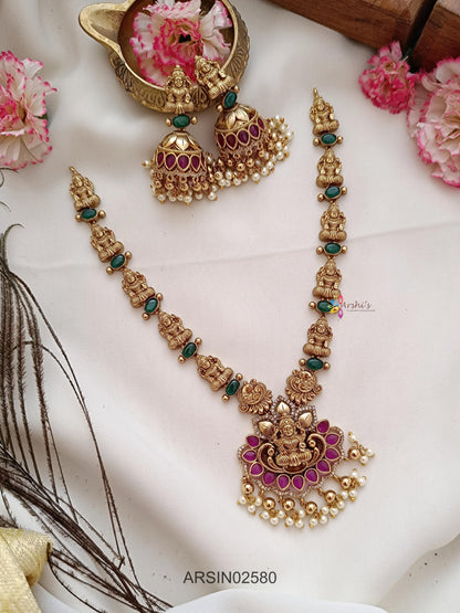 Temple Kemp and Green Stone Necklace