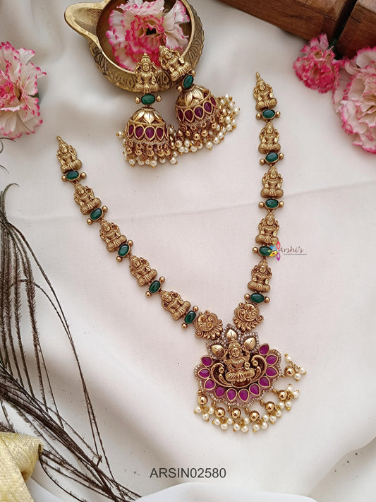 Temple Kemp and Green Stone Necklace