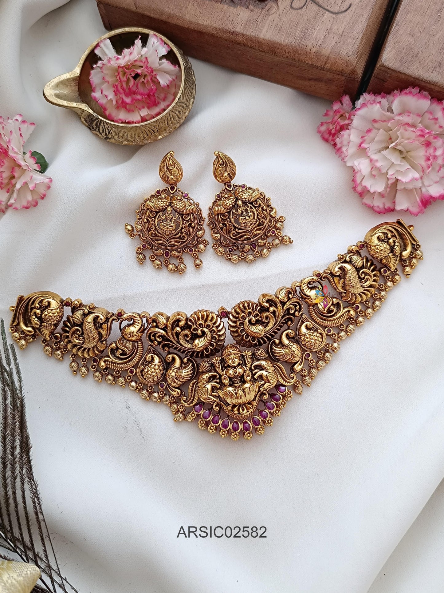Antique Lakshmi Peacock Choker
