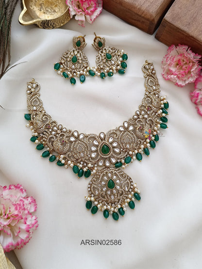 Victorian Green Bead Necklace