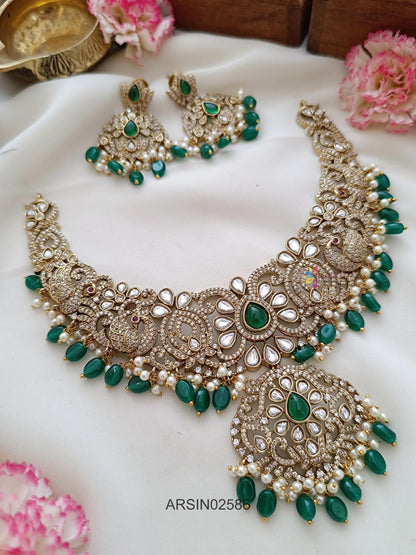 Victorian Green Bead Necklace