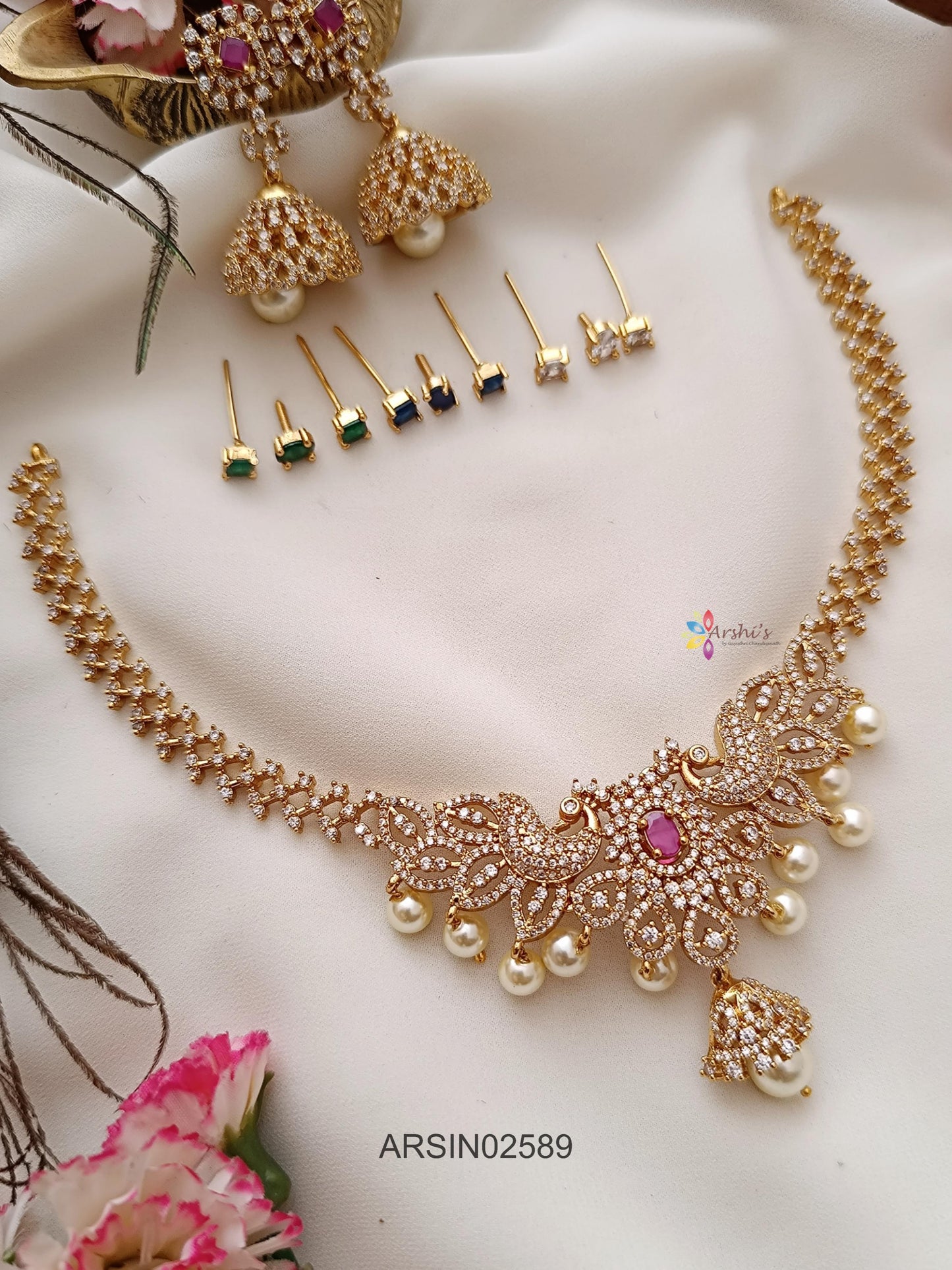 Stone Changiable White Stone Necklace