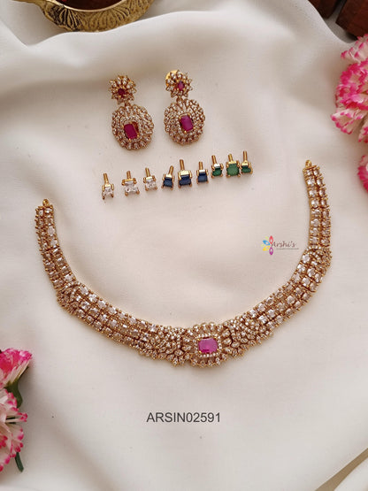 Stone Changiable AD Stone Necklace