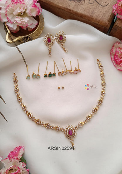 Stone Changiable Mango White Stone Necklace