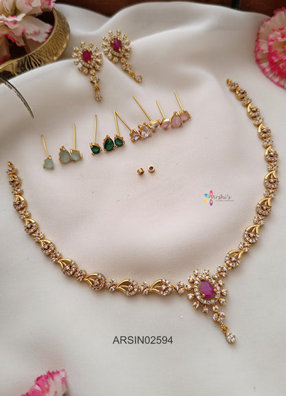 Stone Changiable Mango White Stone Necklace