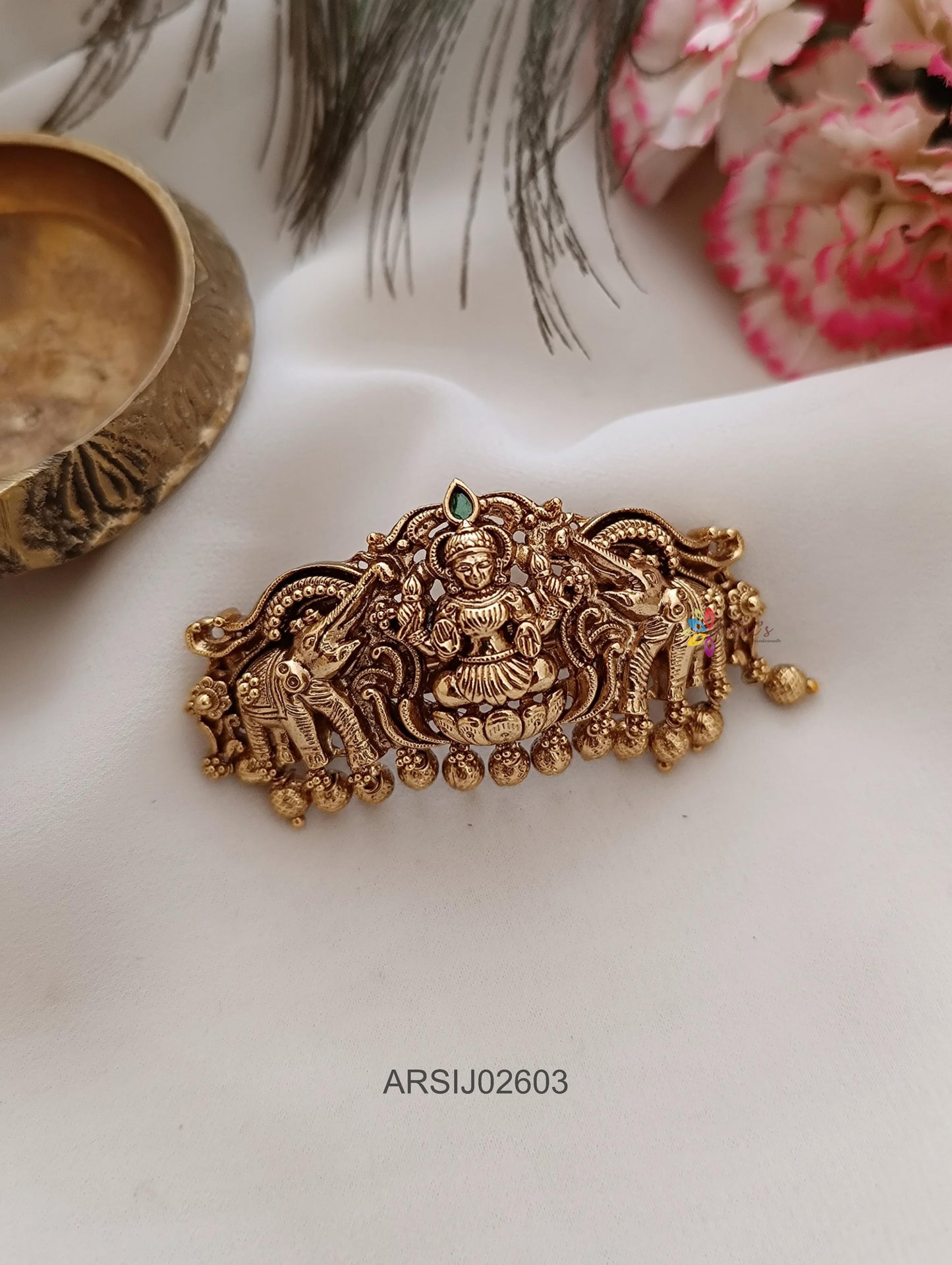 Antique Temple Hair Clip