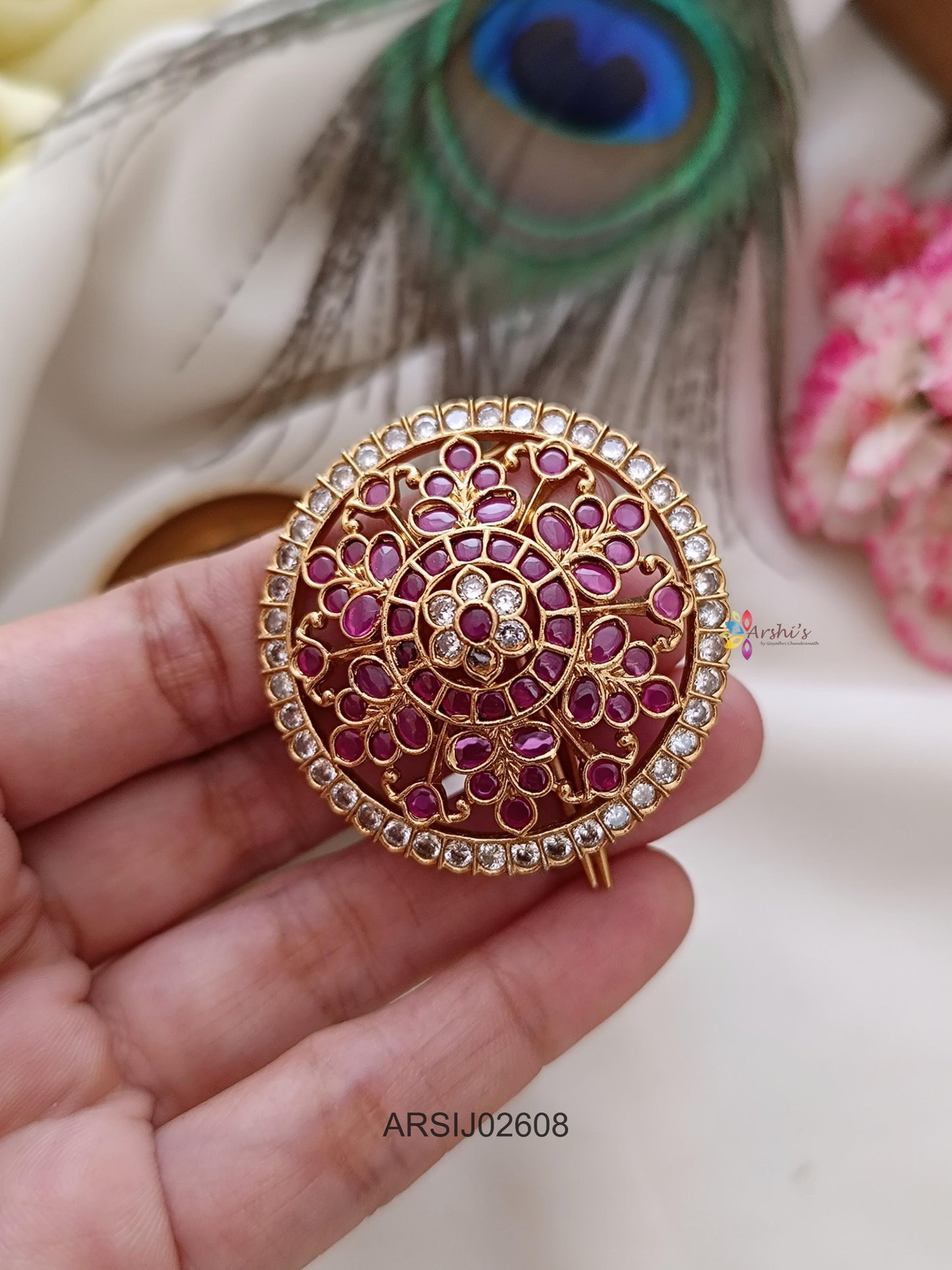 Kemp Stone Hair Brooch