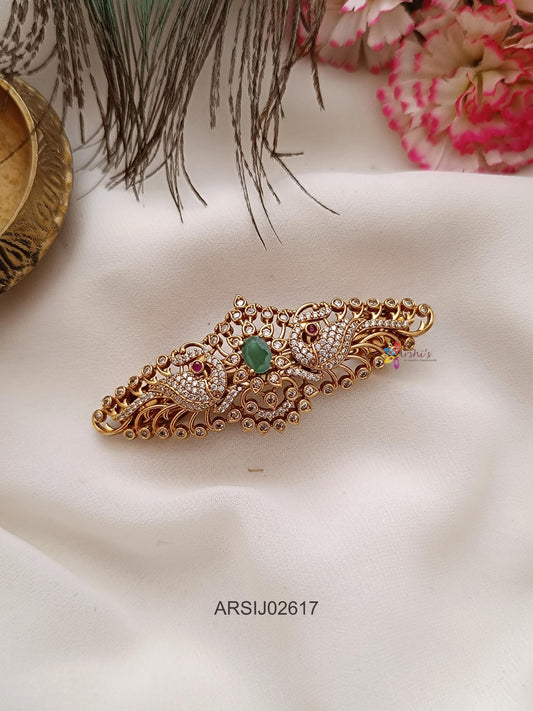 Peacock Stone Hairclip