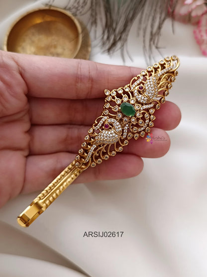 Peacock Stone Hairclip