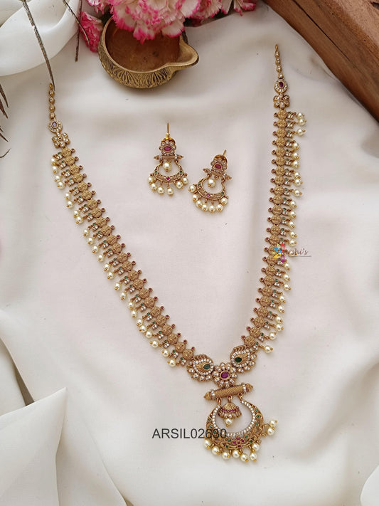 Chandbali Pendant Long Haram