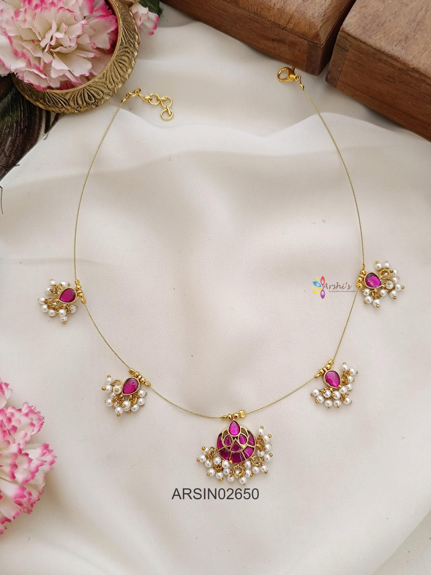 chandbali Pendant Long Haram