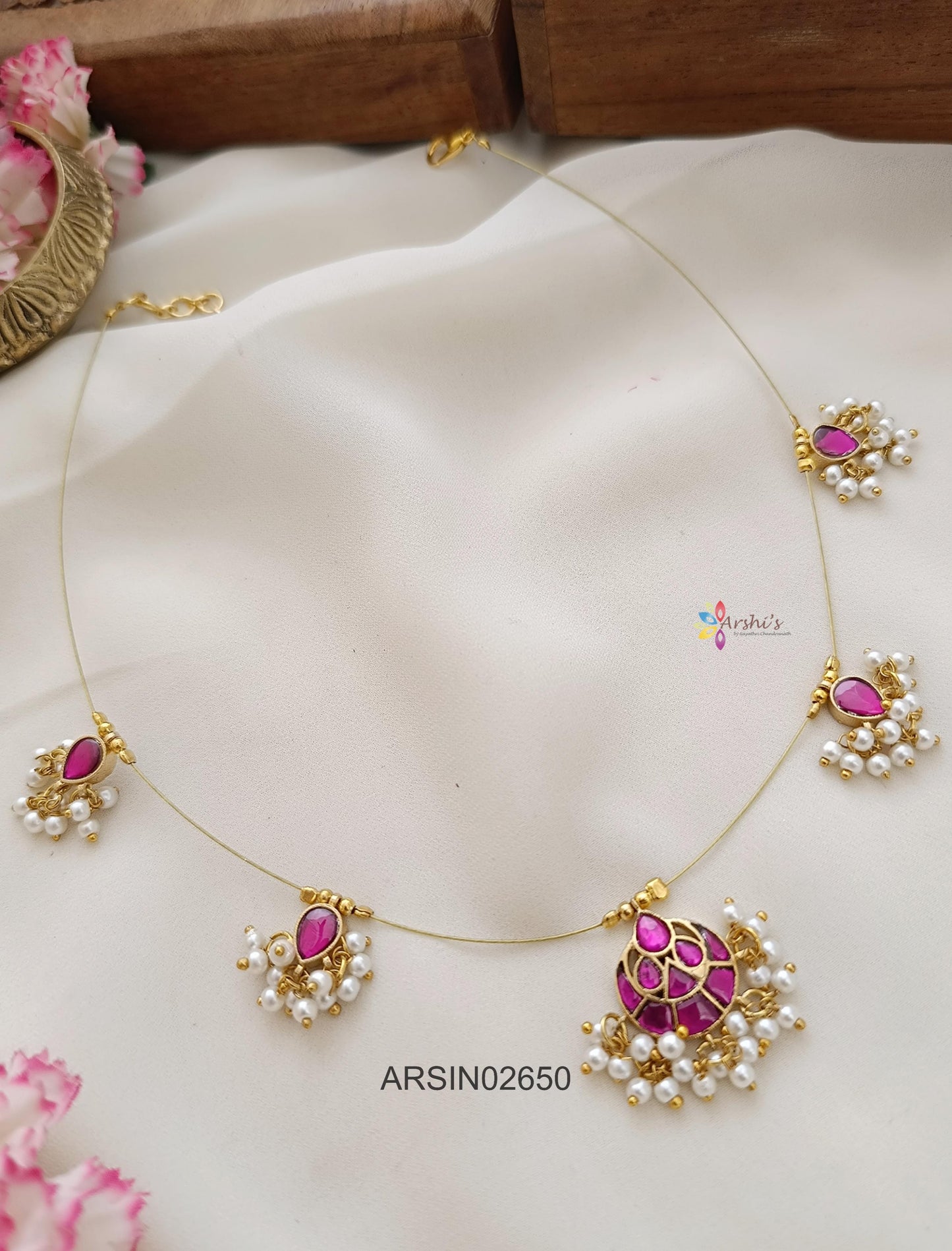 chandbali Pendant Long Haram