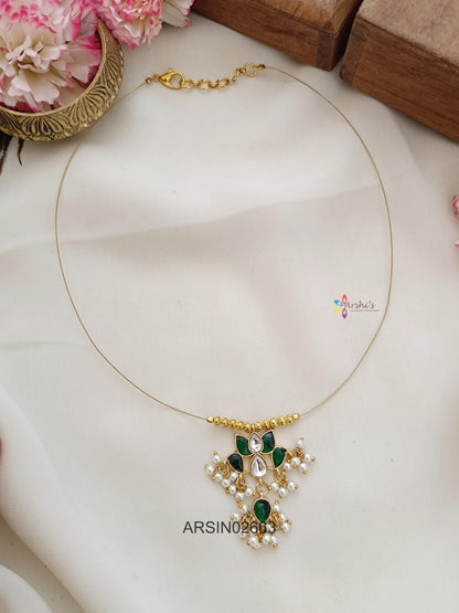 Single Lotus Invisible Necklace