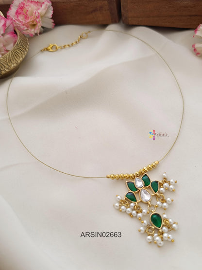 Single Lotus Invisible Necklace