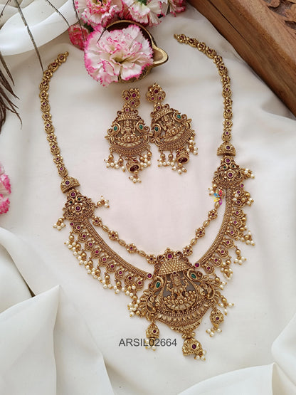 Matte Finish Temple Long Haram