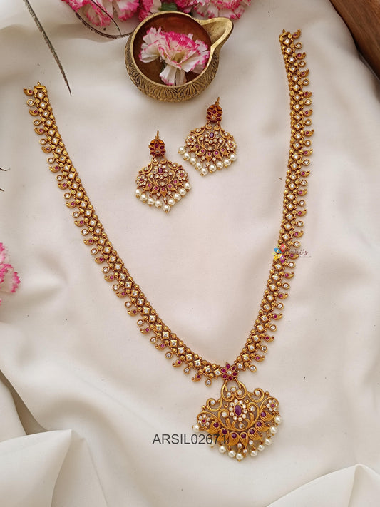 Matte AD White Stone Long Haram