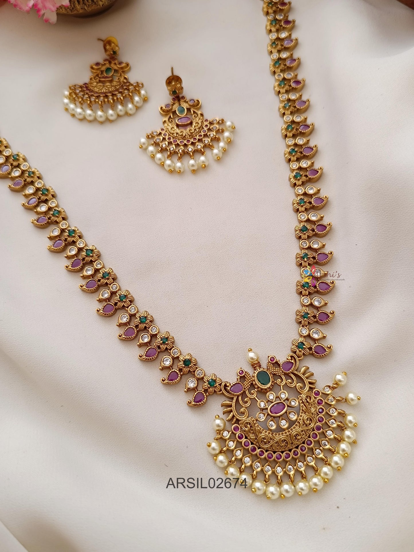 Flower Mango Stone Long Haram