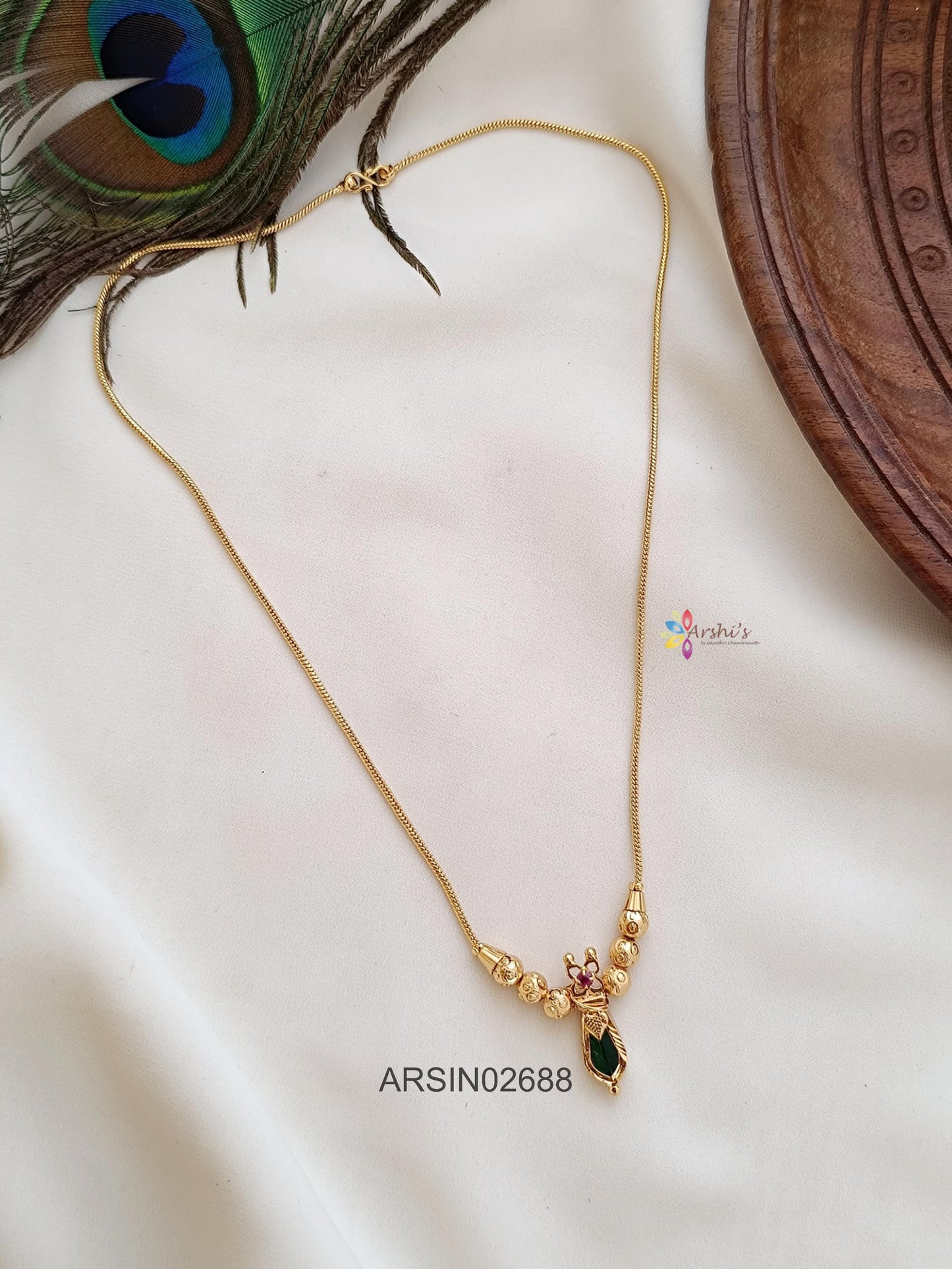 Green Stone Palakka Necklace