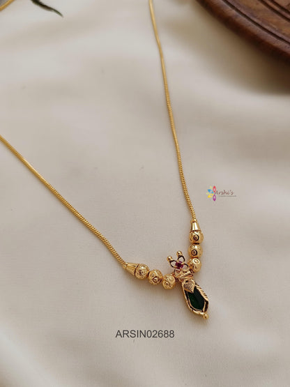 Green Stone Palakka Necklace