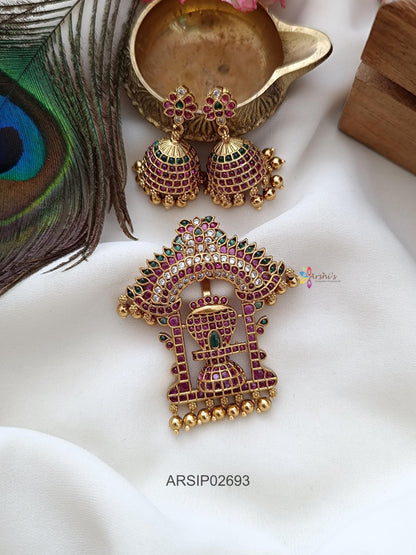 Temple Shiva Linga Pendant