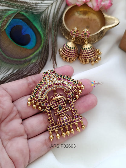 Temple Shiva Linga Pendant