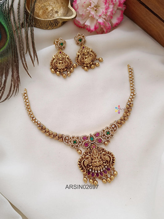 Antique Lakshmi Pendant Necklace